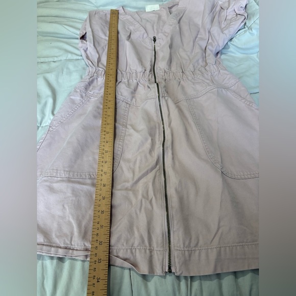 Universal Thread pink zipper front utility dress size medium denim - Picture 9 of 10